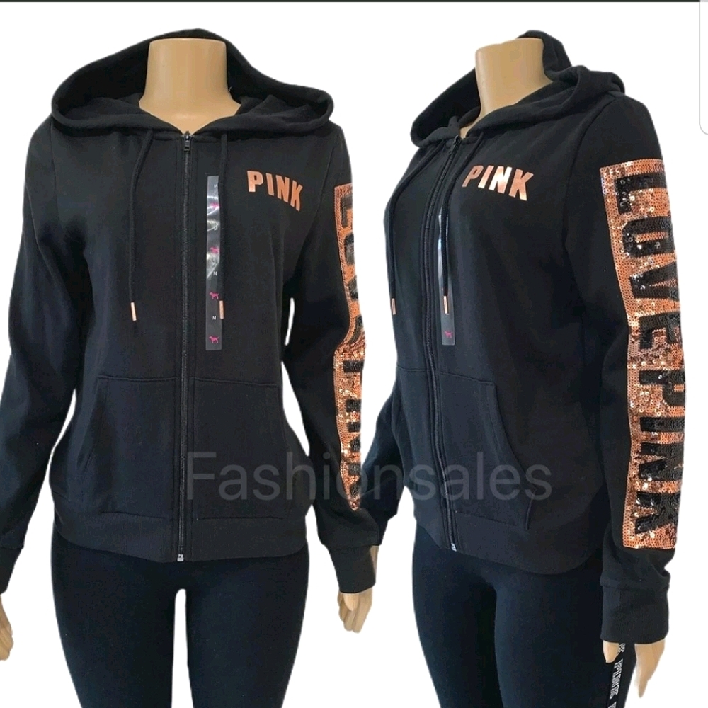 💢 PINK by Victoria secret full zip hoodie XS 💢